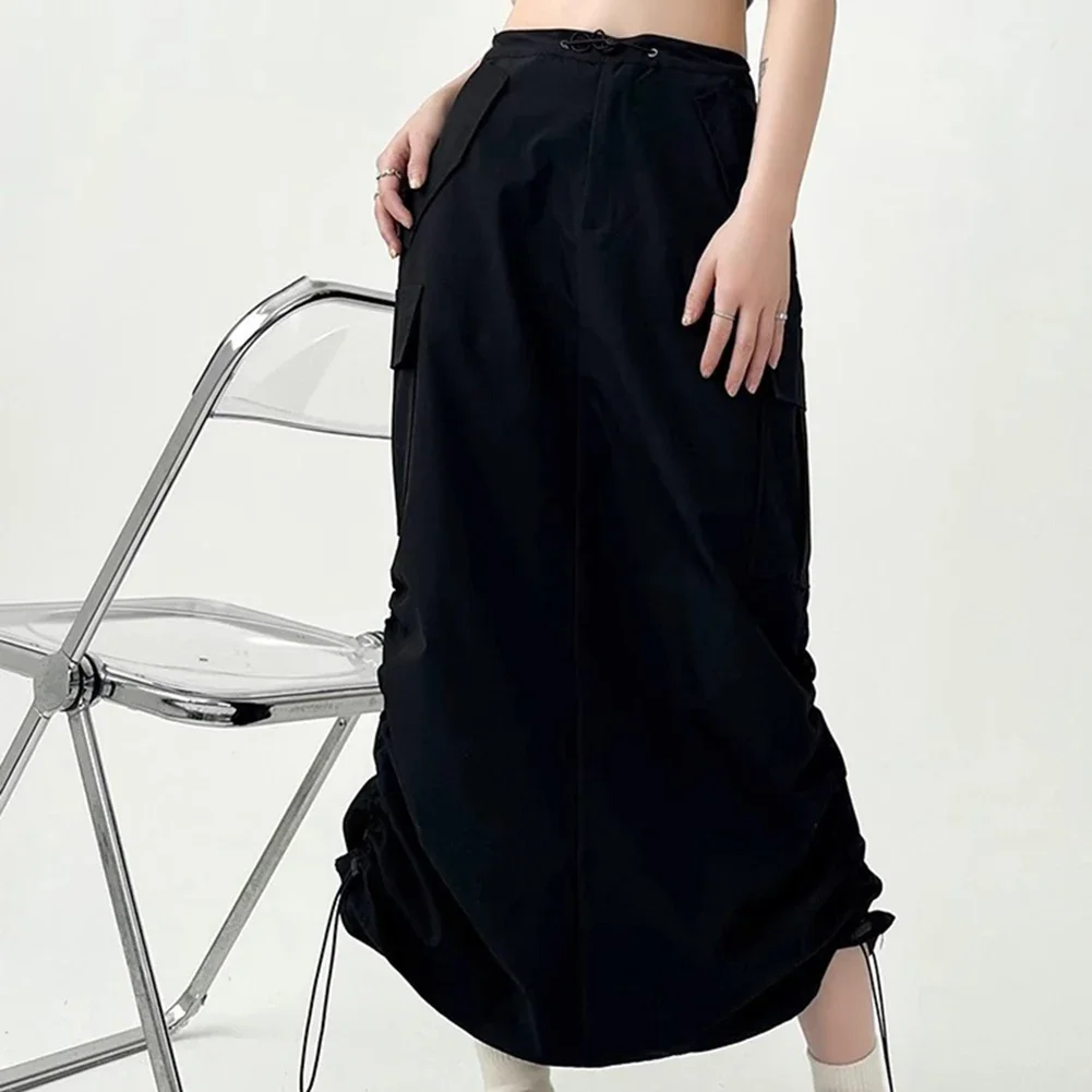 

3XL High Waist Skirt Casual Wide Leg Pants Retro Style Skirt Fashionable Skirt High Waist Design Loose Fit Style