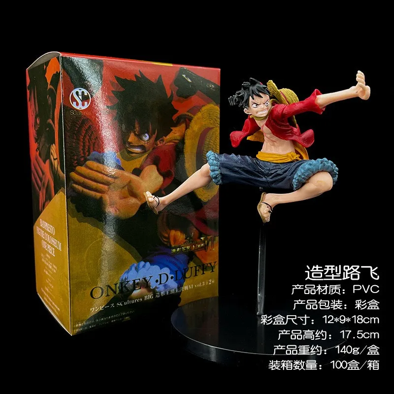 One Piece Anime Figure Monkey D Rufy Action Figures Statua Figurine Collezione Modello Giocattoli per bambole Ornamento da tavolo per regali per ragazzi