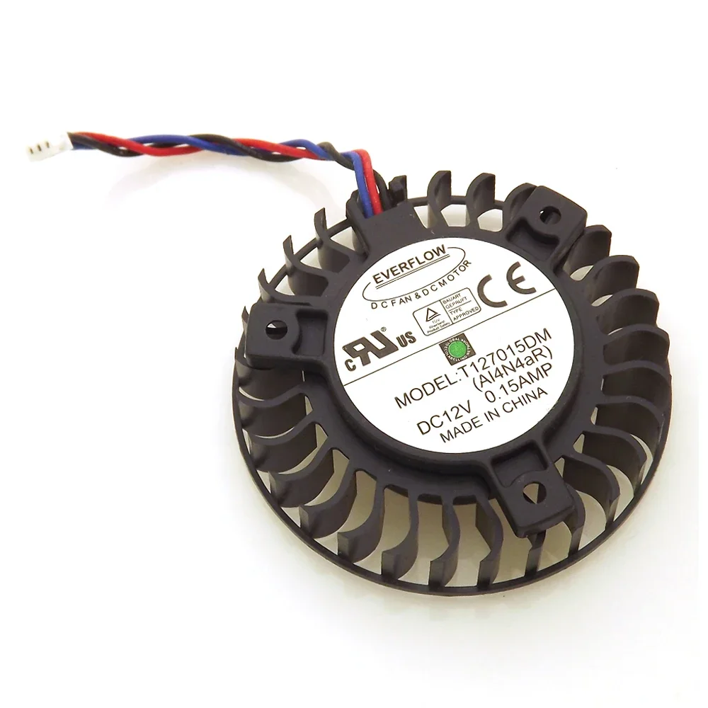 

Т 127015 DM DC12V 0,15A 3-контактный 3-проводной вентилятор 58 мм 39x39x39 мм для ASUS 9600GT кулер для видеокарты охлаждающий вентилятор