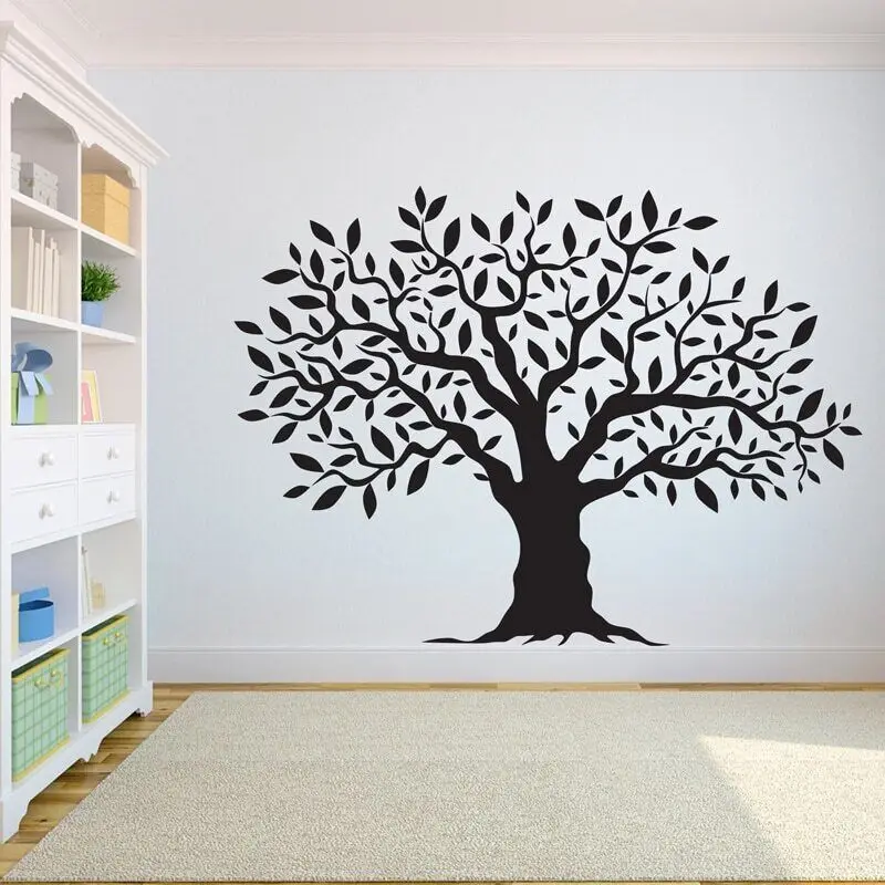 Tree Wall Decal Sticker Bedroom Tree of Life Roots Birds Flying Away Home Decor Wall Sticker A7-005