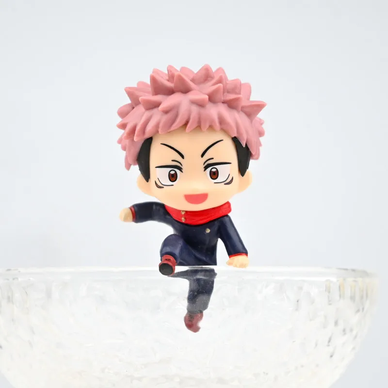 Japan Kitan Gashapon Capsule Toy Jujutsu Kaisen Sitting On Cup Edge Figure