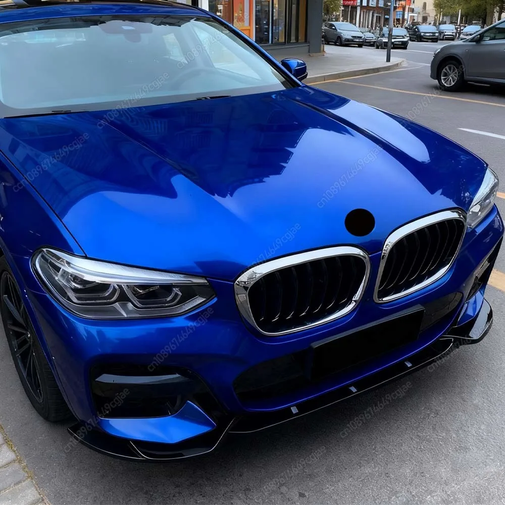 

Передний бампер, спойлер, разделитель губ, глянцевый черный/углеродный вид, комплекты защиты кузова для BMW X3 G01 X4 G02 M40i M40d M-Sport 2017-2021