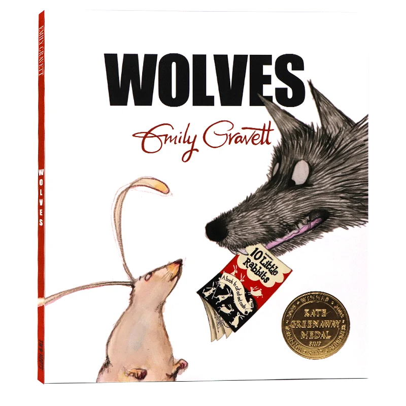 

Wolves Emily Gravett, Children's books aged 3 4 5 6 English book, Picture Books Stories 9781509836666