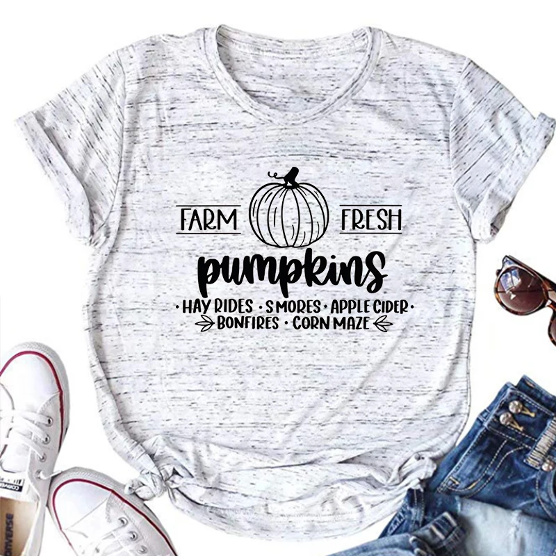 Farm Fresh Pumpkin Shirt Fresh Pumpkin Tshirt Fall Pumpkin Tee Halloween Pumpkin Clothes Farmer Shirts Fall Gift