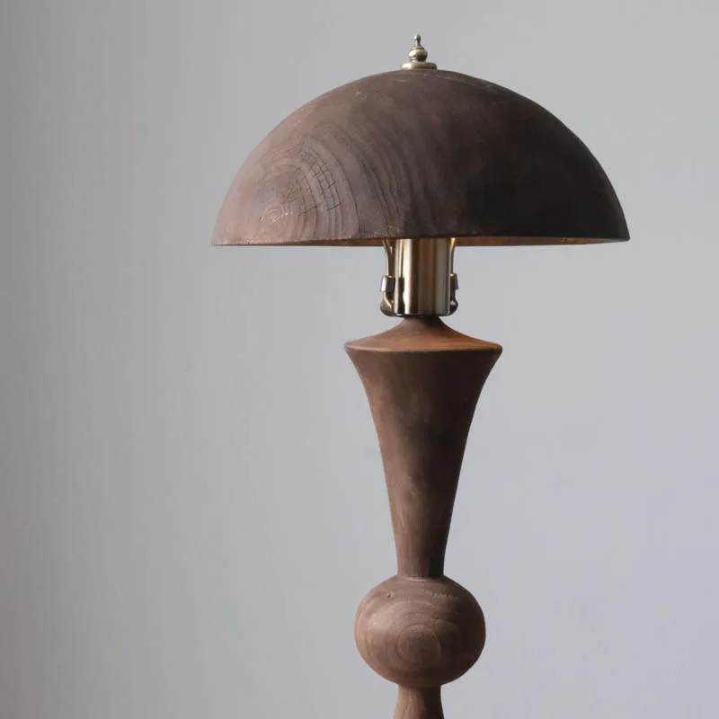 

Table lamp desk solid wood decoration living room lobby bedroom Chinese retro zen classical art lamp