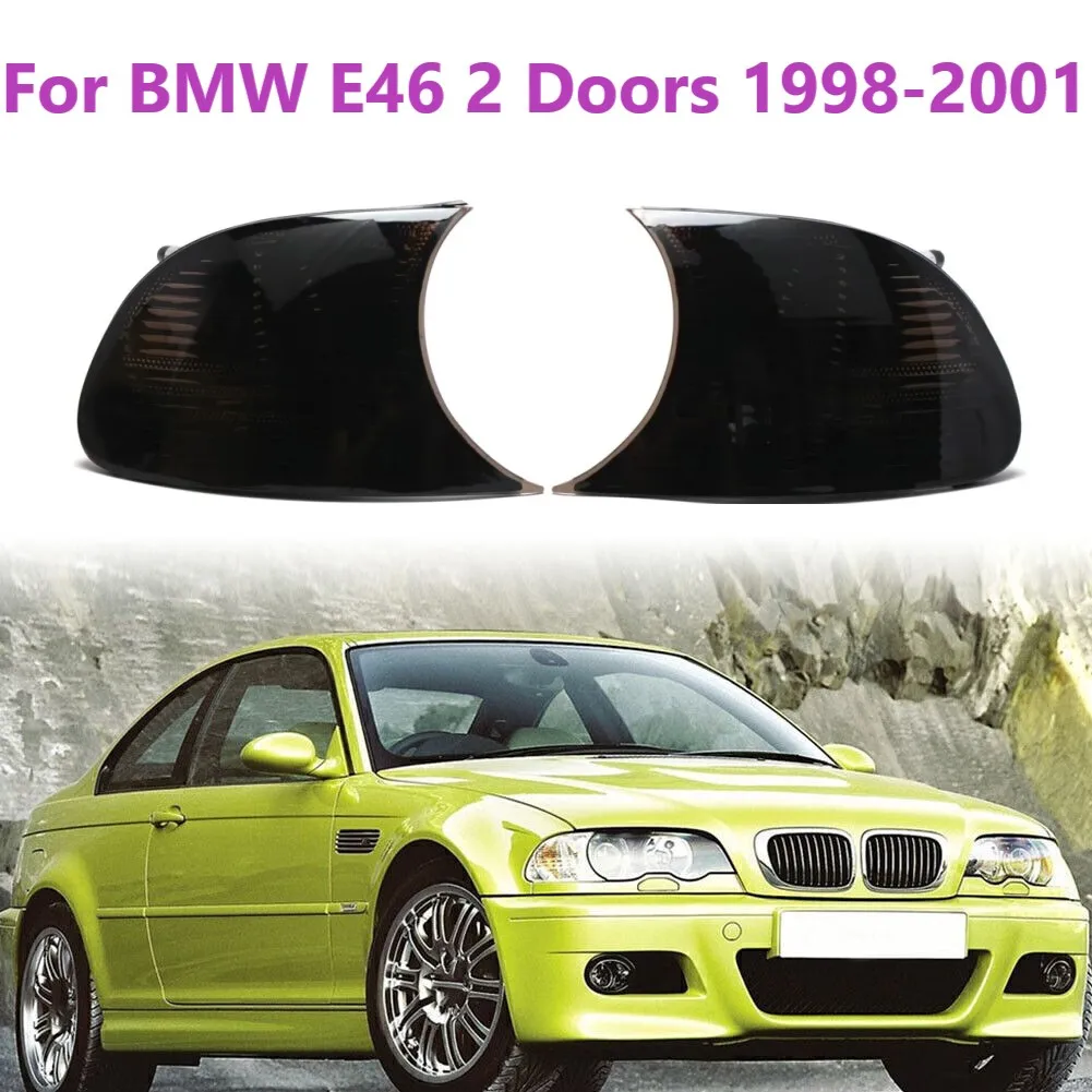 

Для BMW E46 2 двери 1998 1999 2000 2001 1 пара угловые фары указатели поворота лампы крышка оболочки 631269042300 63126904299 автозапчасти