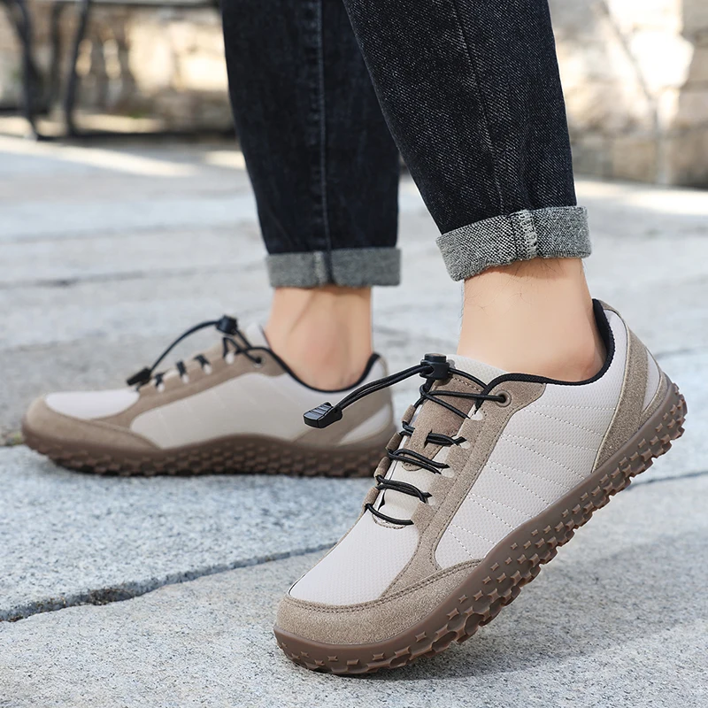 

Новая повседневная спортивная мужская обувь, легкая противоскользящая износостойкая походная обувь, дышащая резиновая мужская обувь для ладони, размеры 37-48