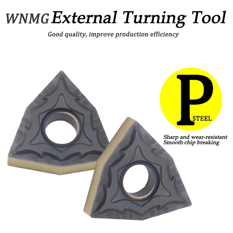 20PCS WNMG080408 CQ PC4225 WNMG332 External Turning Tools Cermet Grade Carbide insert Lathe cutter Tool turning insert