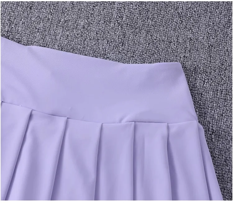 Schnell trocknende, plissierte Tennisröcke für Damen mit mittlerer Taille, niedliche sportliche Workout-Laufsport-Golf-Skorts – Detail 7