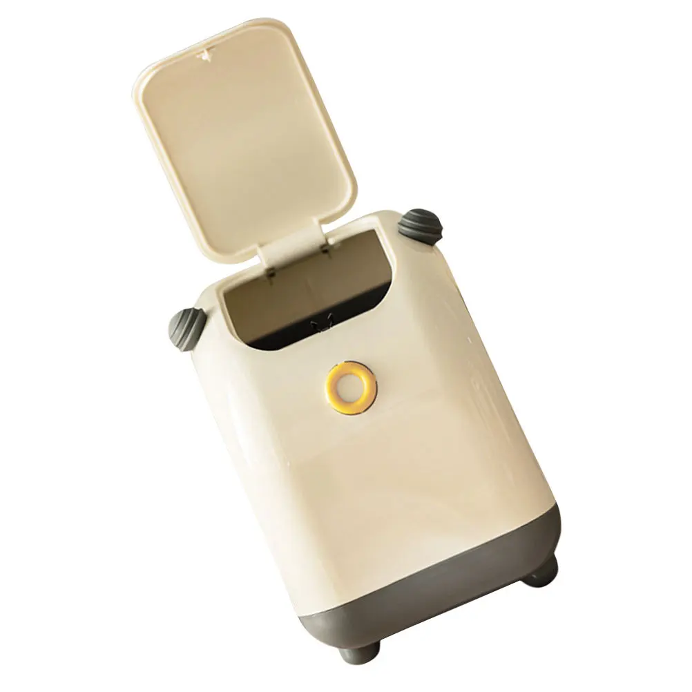 

Desktop Trash Can Modern Mini Waste Basket for Office Home Living Room PP Material Stylish Garbage Container