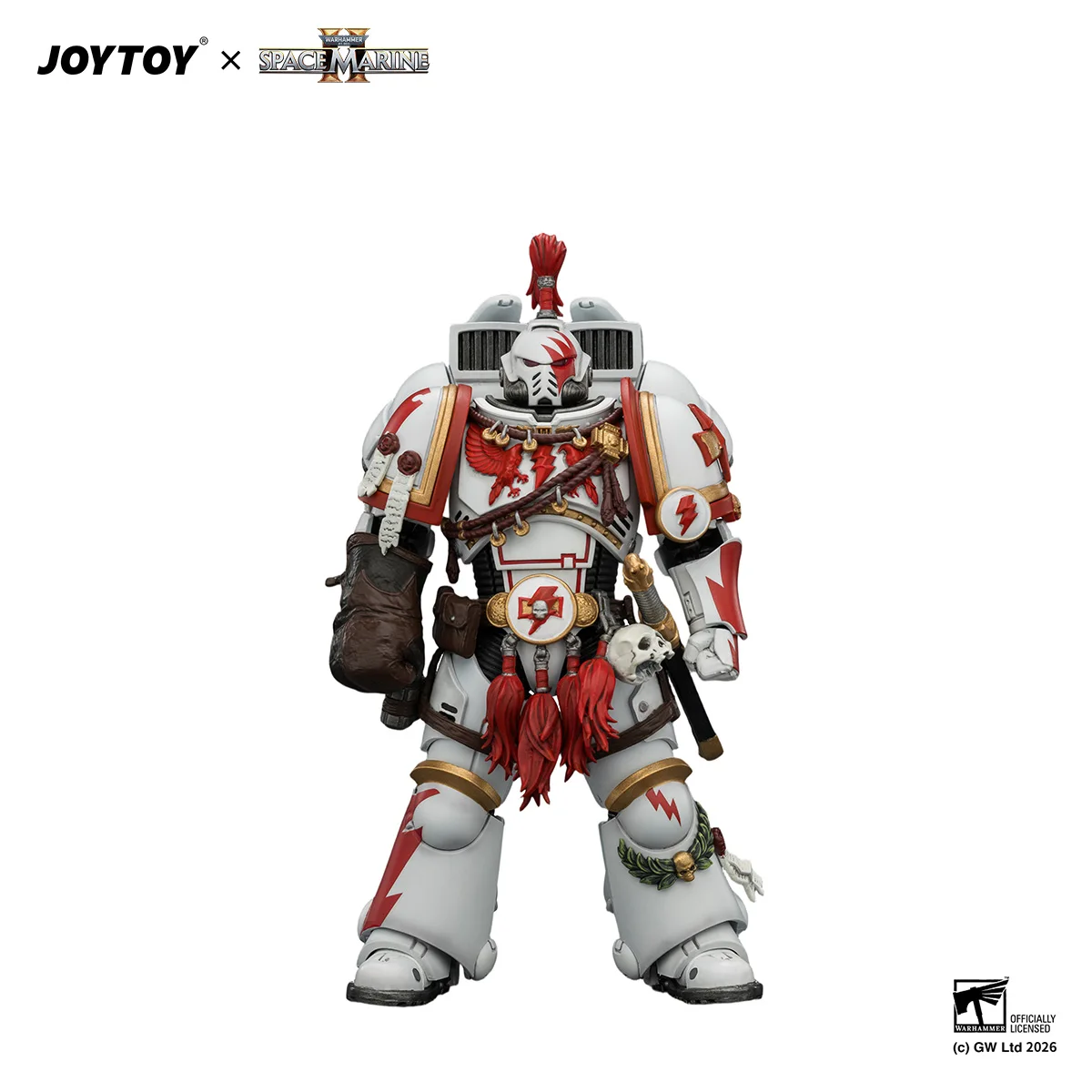 

[Pre-order]JOYTOY Warhammer 40K 1/18 Action Figure Game Edition White Scars Assault Intercessor Champion Anime Model