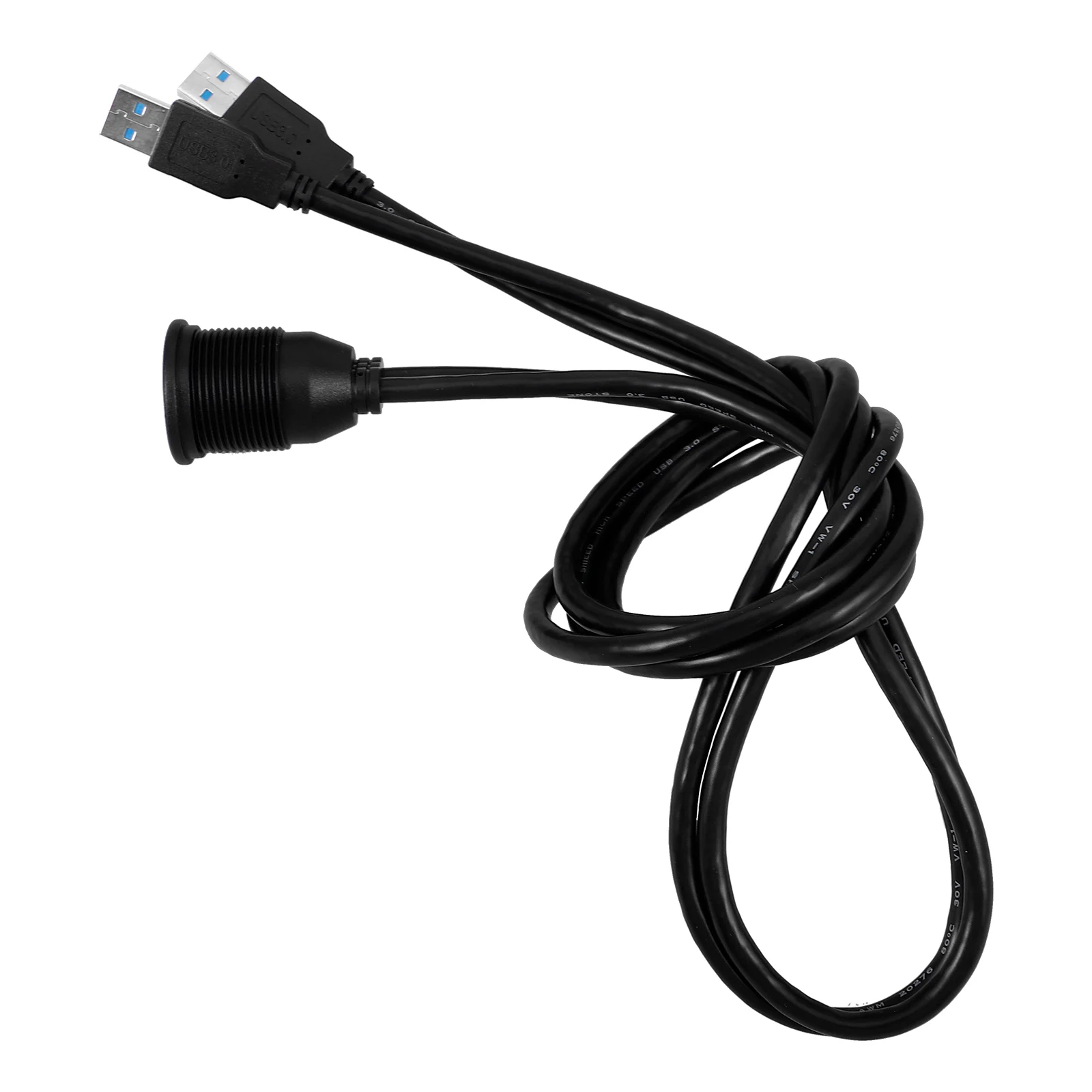 

USB3.0 Panel Cable 1M Male Female Car Charging Extender Power Cables High Speed Data Transfer Waterproof USB Port Mount Flexible