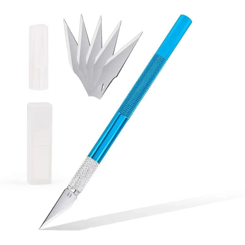 שירות פיסול חריטה מתכת חד אזמל עץ חרוט להב סגסוגת אלומיניום צבעוני עץ