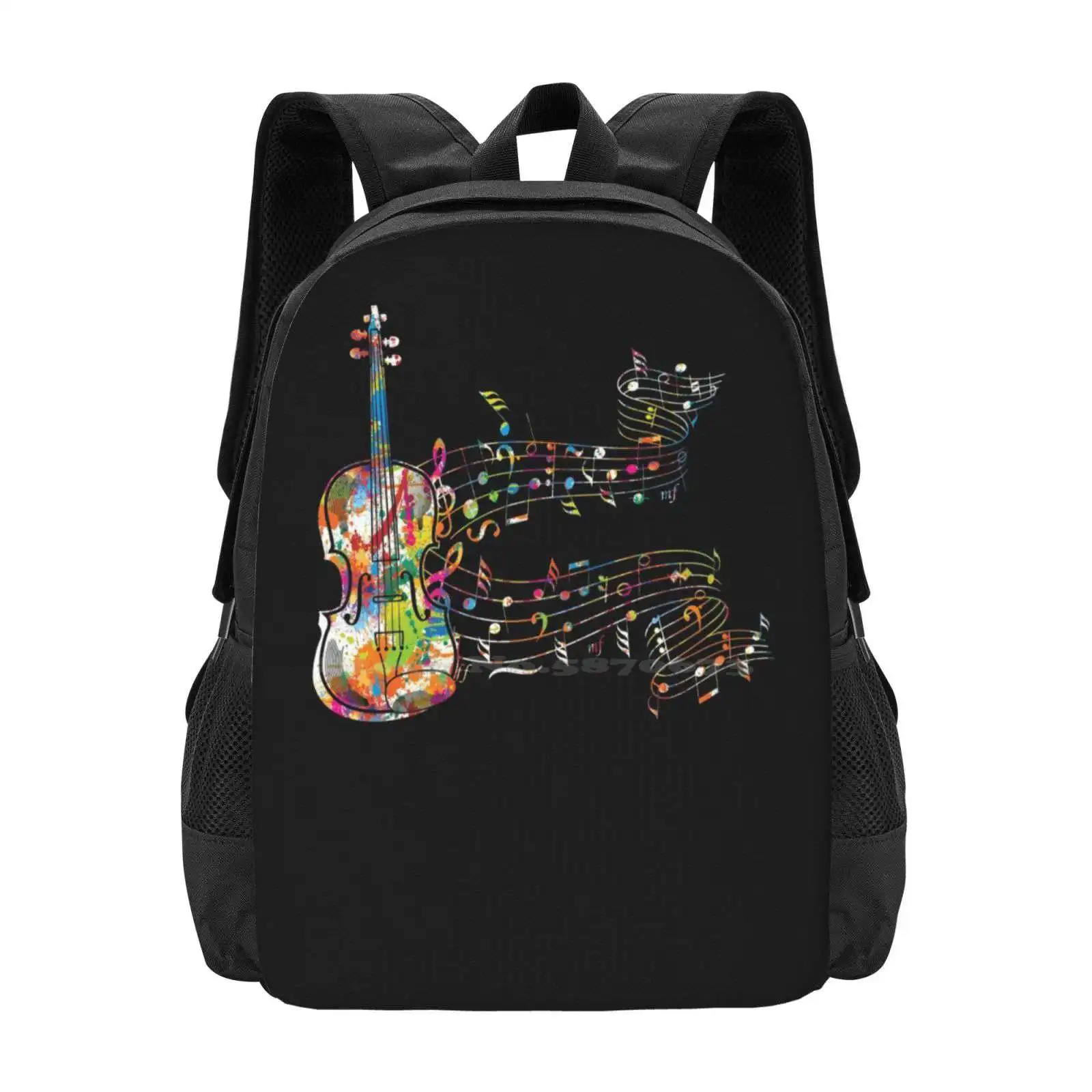 Music Melody Cello Hot Sale Schoolbag Backpack Fashion Bags Cellist Cello Player Musician Musical Instrument Orchestra