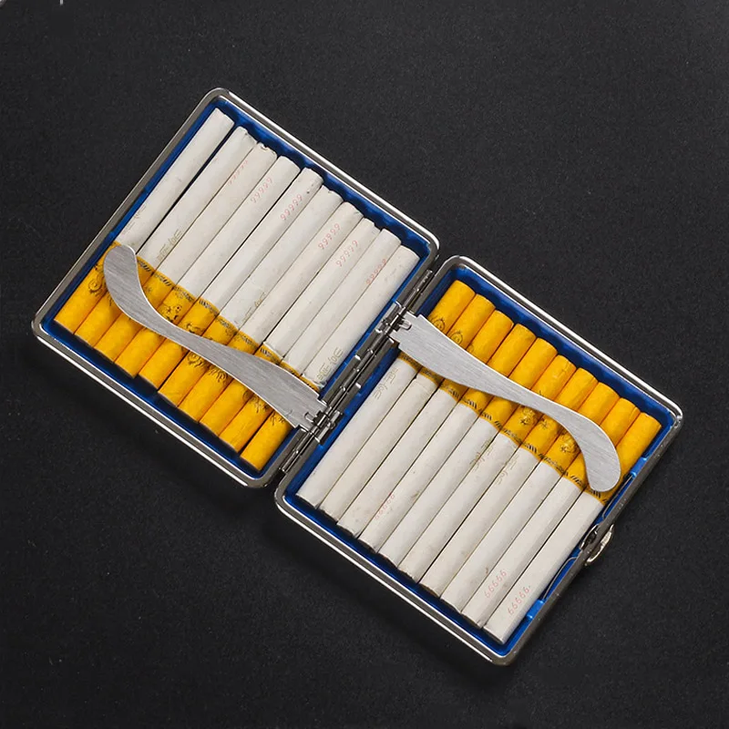 Leather Cigarette Box Case Holder Tobacco Cigar Cigarette Clip Caixa De Armazenamento Caso Recipiente Para 20 Cigarros Caso De Armazenamento Presente