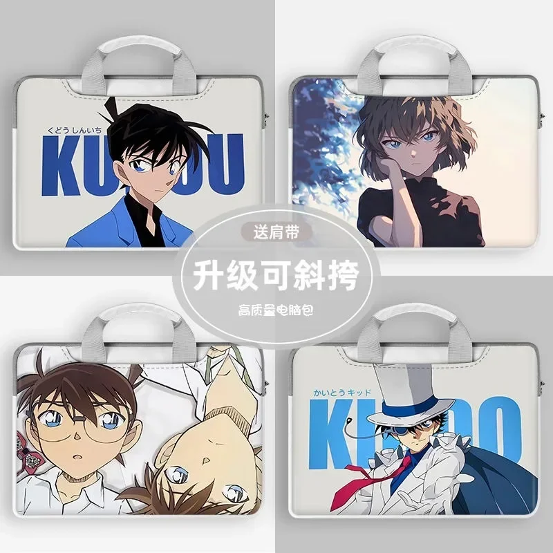 Detective Conan notebook laptop bag 12/13/13.3/14/15/16/17 inches suitable for any model cartoon print waterproof and oil-proof