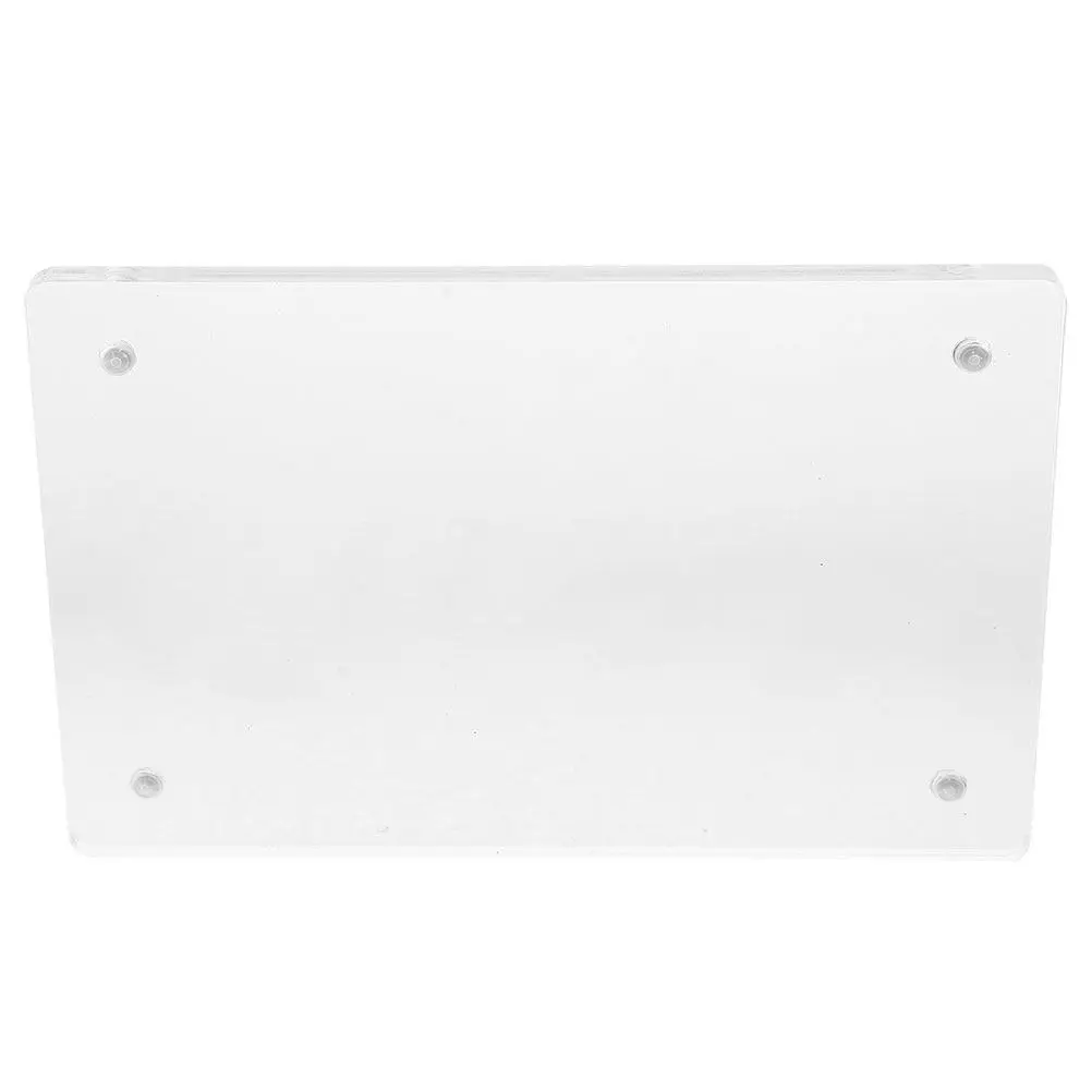

Acrylic Transparent Display Stand Clear Double Sided Magnetic Frameless Photo Business Card Frame Holder for Office Home