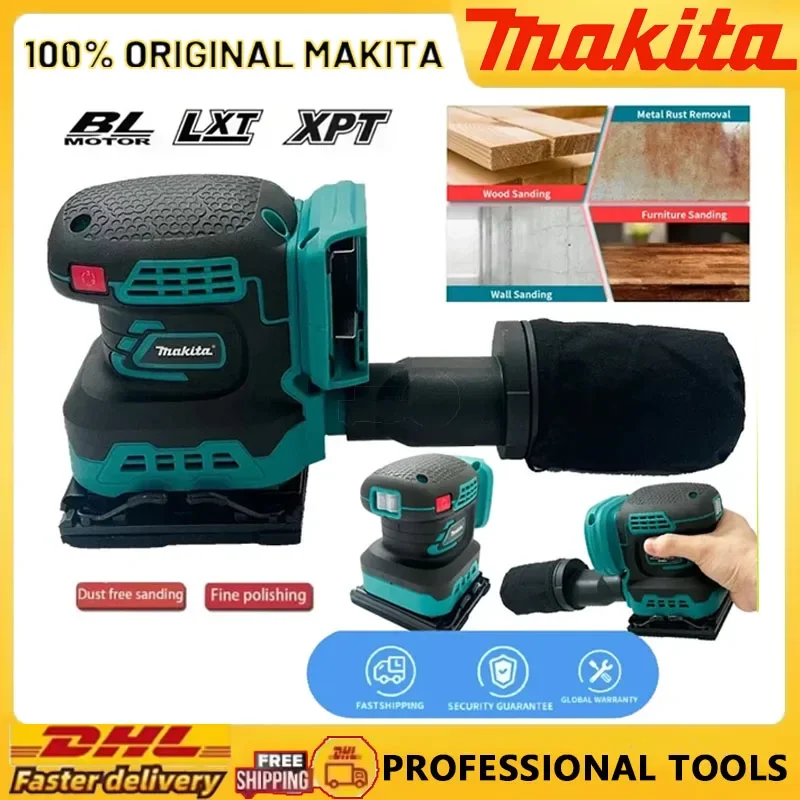 

Makita Polisher 3-Speed Sanding Machine Electric Cordless Disc Random Orbital Brushless Sander Grinding Fit 18V Battery