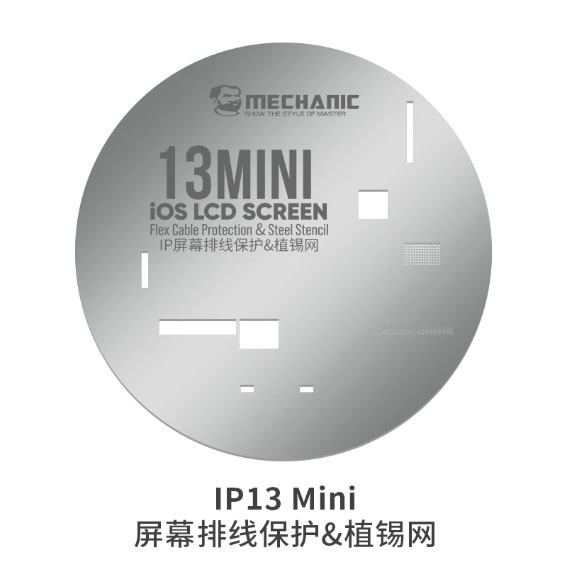 Mechanic iOS LCD Screen IC Protection Steel Stencil For iPhone 11-13 Pro Max Solve The Pop-up Problem After The Screen Replacing