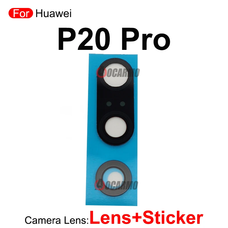 1Pcs Back Camera Lens With Frame With Adhesive Repair For Huawei P20 Lite Pro P20Pro eplacement Parts