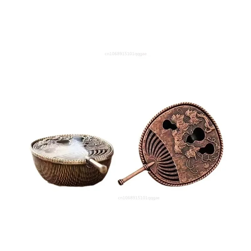 Vintage Brass Lotus Incense Burner 5