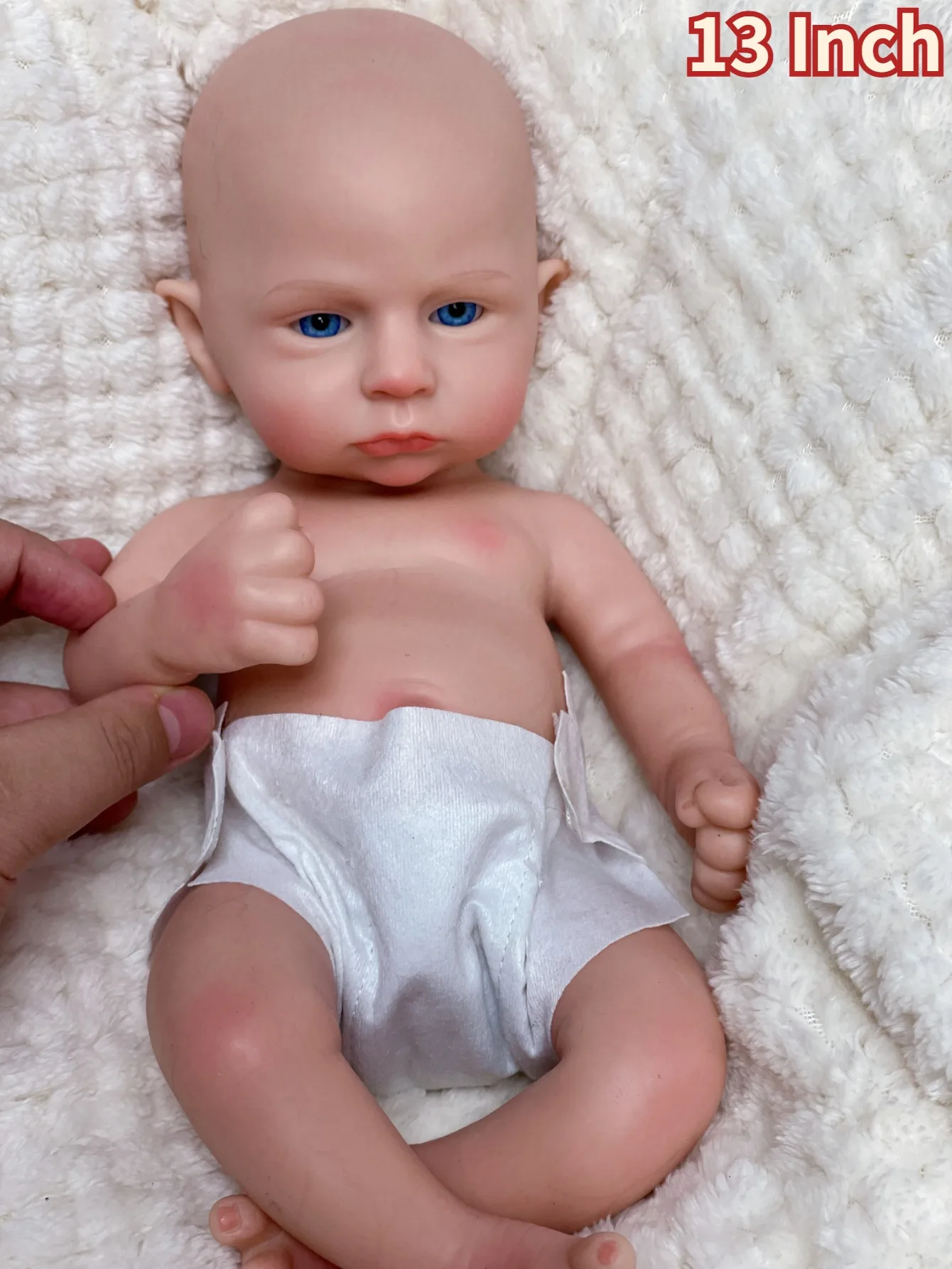 13 Inch Lifelike Silicone Reborn Boy Doll Handmade Bebe Newborn Baby Doll For Children Birthday Gifts