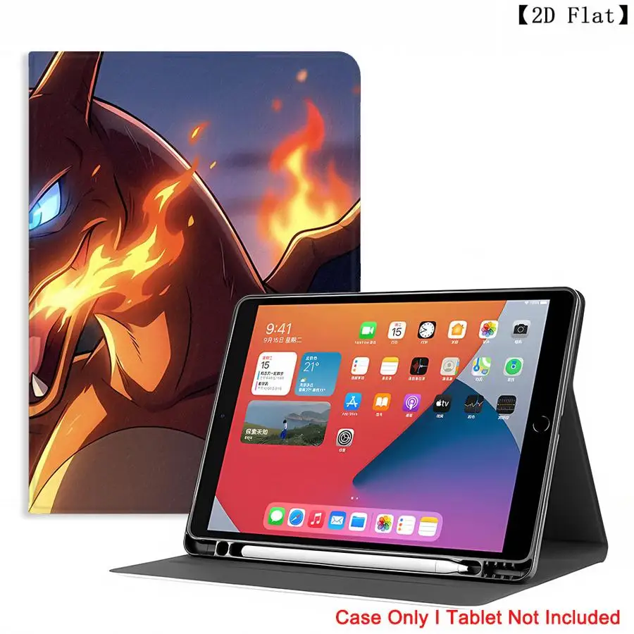 Fignt Pokemons Charizard Case for Xiaomi Pad 6s Pro 7 Ultra Pad 5 6 7 8 Pro Redmi Pad SE K Pad 8.8 9.7 12.4 Inch with Pencil