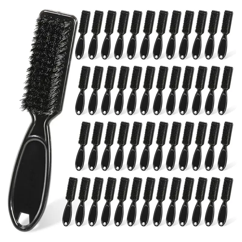 

A24F-Barber Clipper Brushes, 50 Pcs Plastic Handle Nylon Bristles Cleaning Brush, Cleaning Supplies For Hair Styling Tools