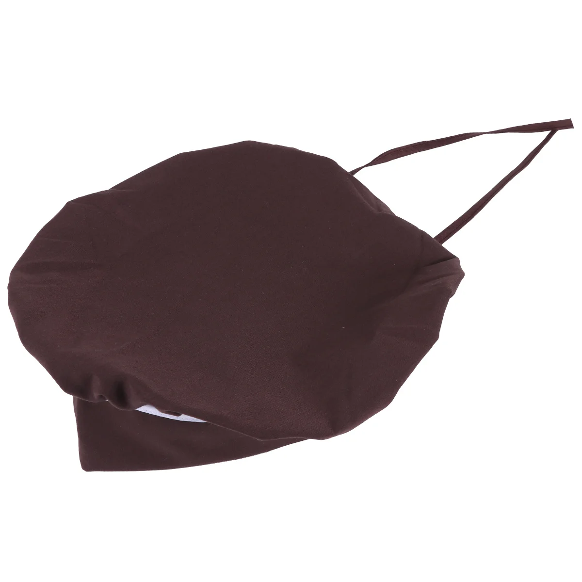 

1Pcs Adjustable Lace-Up Chef Cap Coffee Color Smoke-Proof Dustproof Working Hat Catering Cap for Men Women Food Baking Hat