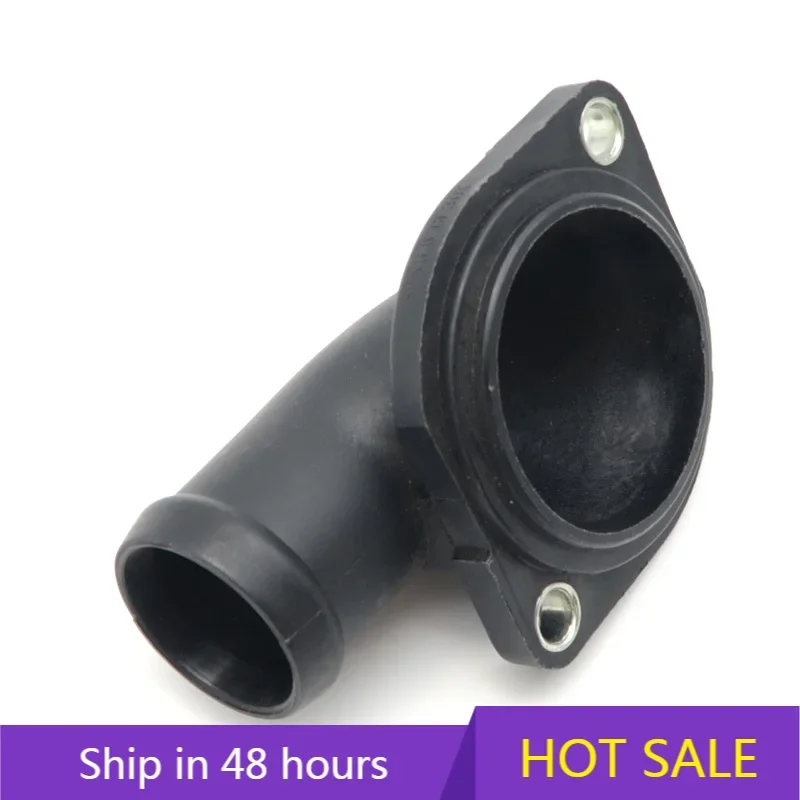 055121121F FOR Audi Volkswagen Models Outlet Thermostat Coolant Flange Hose Fittings Black High Quality Durable Automotive Parts