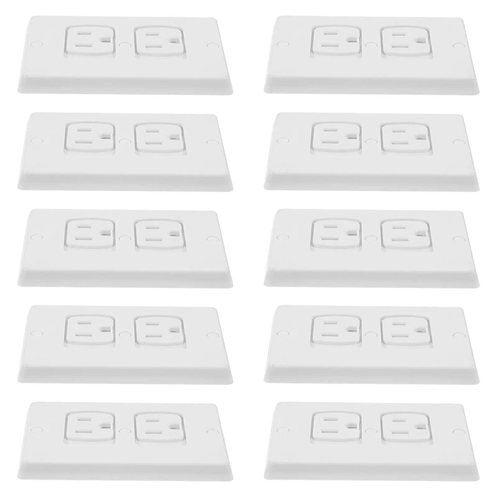 

10Pcs Baby Safety Outlet Covers Childproof Electrical Wall Socket Plug Protectors Self-Closing Socket Covers Wall Outlets