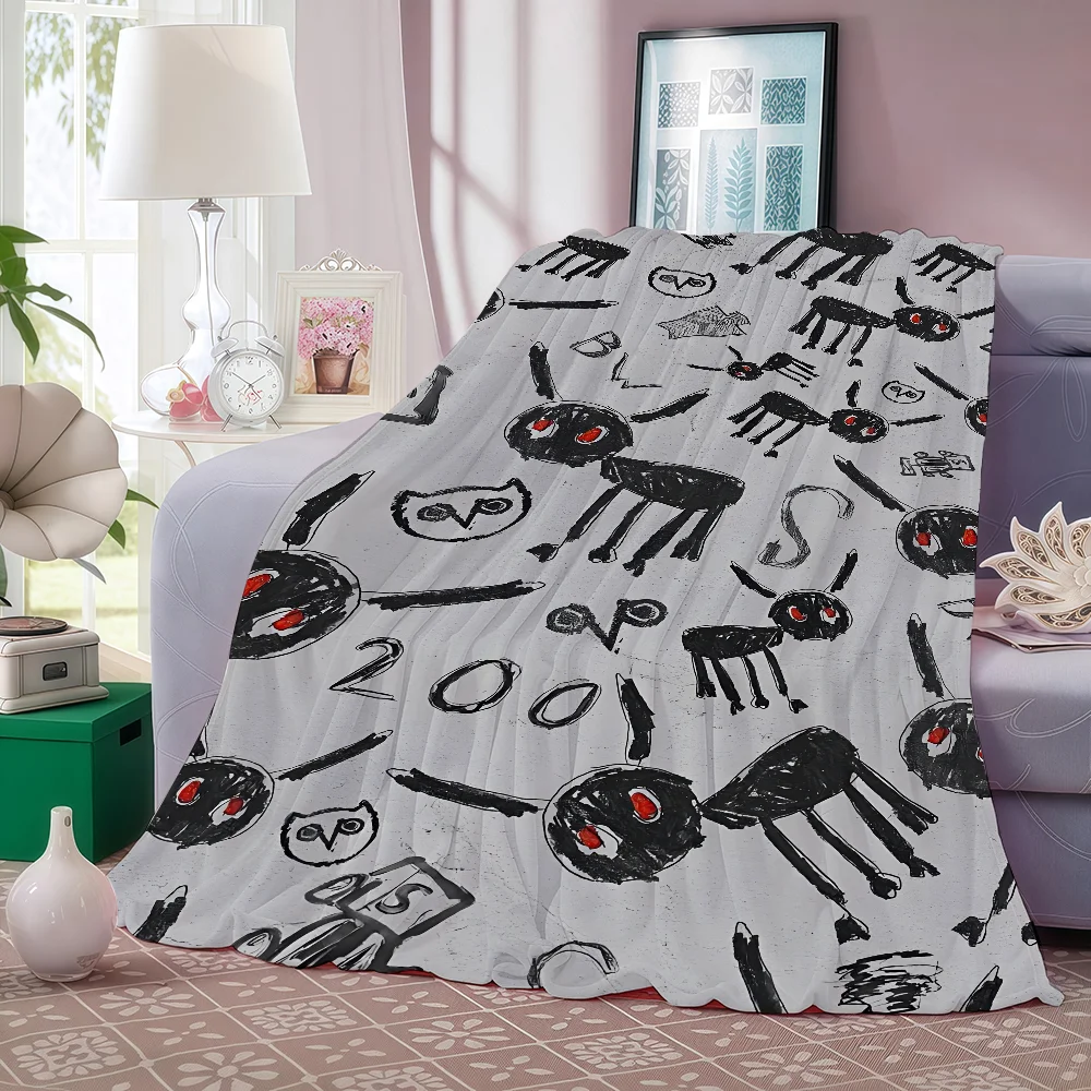 D-Drake For All the Dogs Blanket Perfect Gift For Sofa Office Bed Plane Travel Sleep Read Relax Camping
