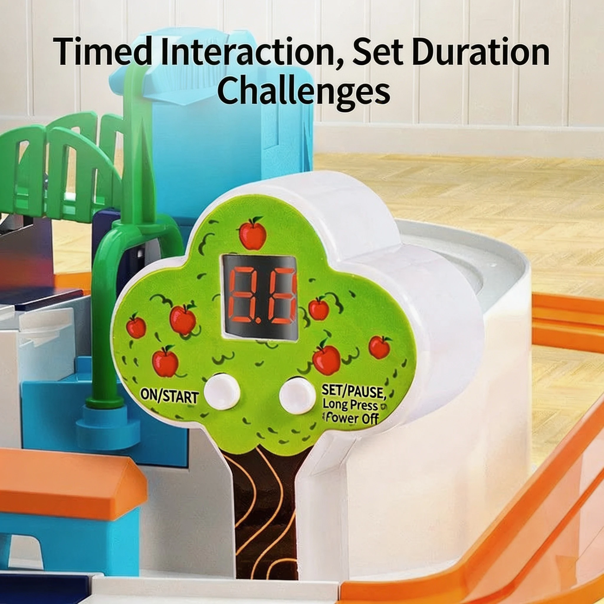 Racing track car model educational toy children's puzzle toy track adventure game brain mechanical interaction train animal - view 4