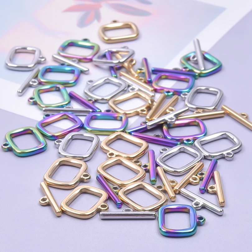 

Quadrilateral Shape Stainless Steel OT Clasp For Jewelry Making Bulk Materials To Make Choker Necklace Ring Bracelet Accessories