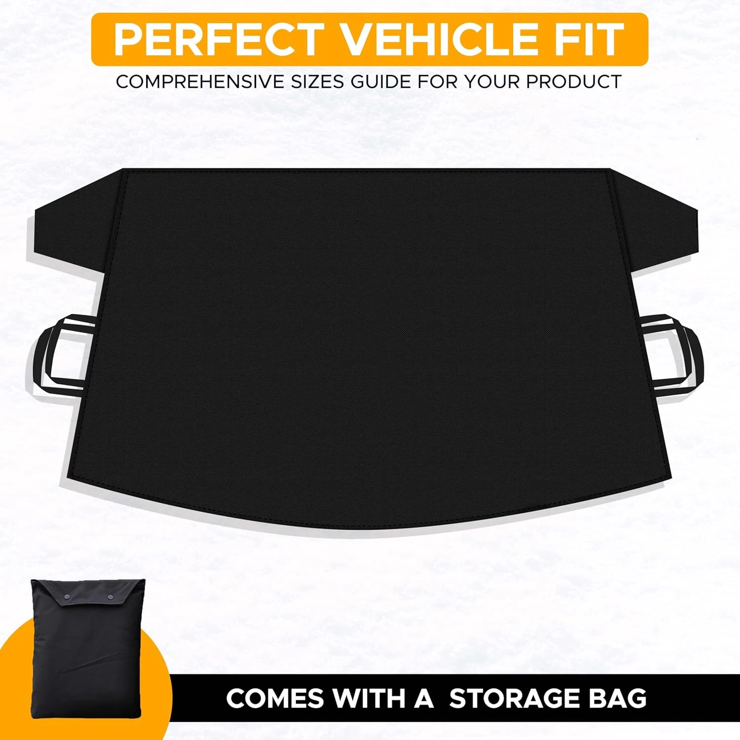 

Car Windshield Snow Cover Winter Car Accessory Vehicle All-In-One 600D Oxford Windshield Frost Ice Shield Snow Protection