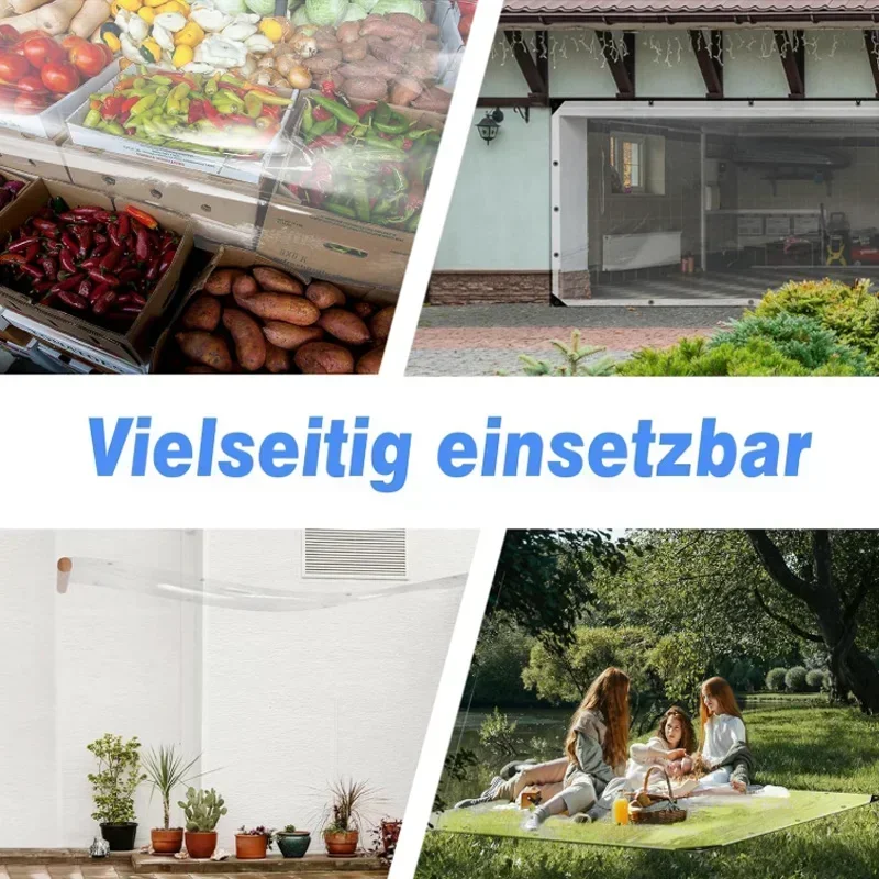 Verdickte PVC-Transparente Plane Wasserdicht Winddicht Überdachung Terrasse Isolierung Schneeverhinderung – Detail 12