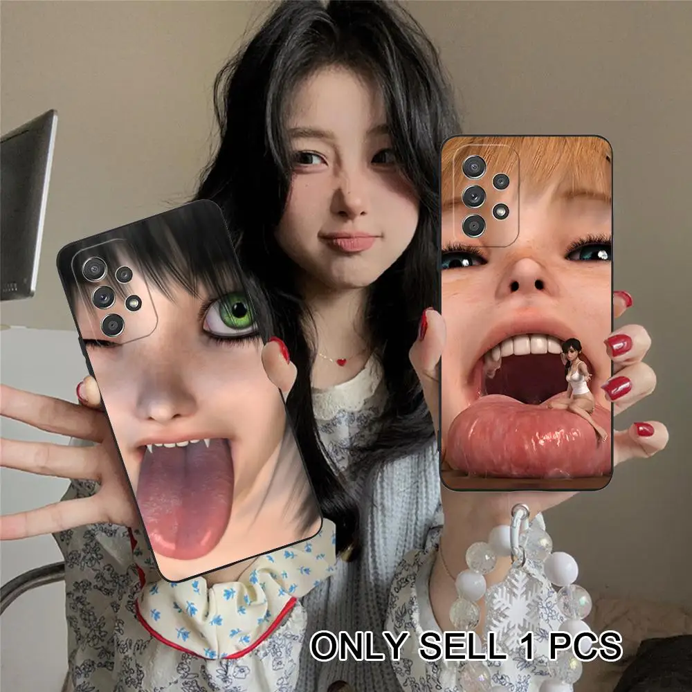 Y2K Girl Teena CLMJ Phone Case for Samsung Galaxy A26 25 24 23 22 21 17 16 15 14 13 12 11 5G Soft TPU Shockproof Cover