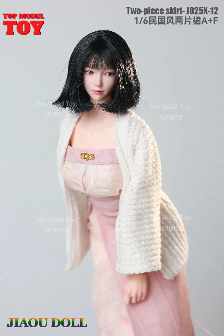 JIAOUDOLL JO25X-12 1/6 deux pièces jupe pull manteau vêtements accessoire modèle adapté 12 ''femme soldat figurine corps poupées