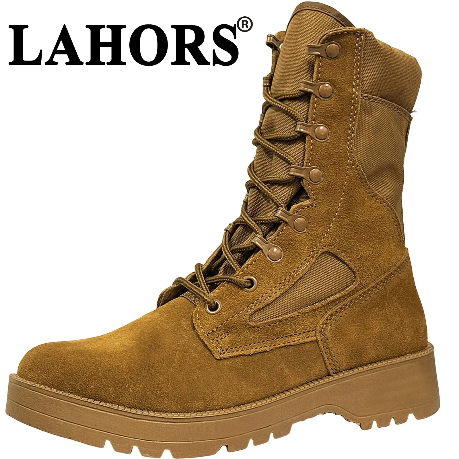 

LAHORS® Man Combat Tactical Boots Waterproof Outdoor Hiking Shoes Desert Army Boots Breathable Male Ankle Boots