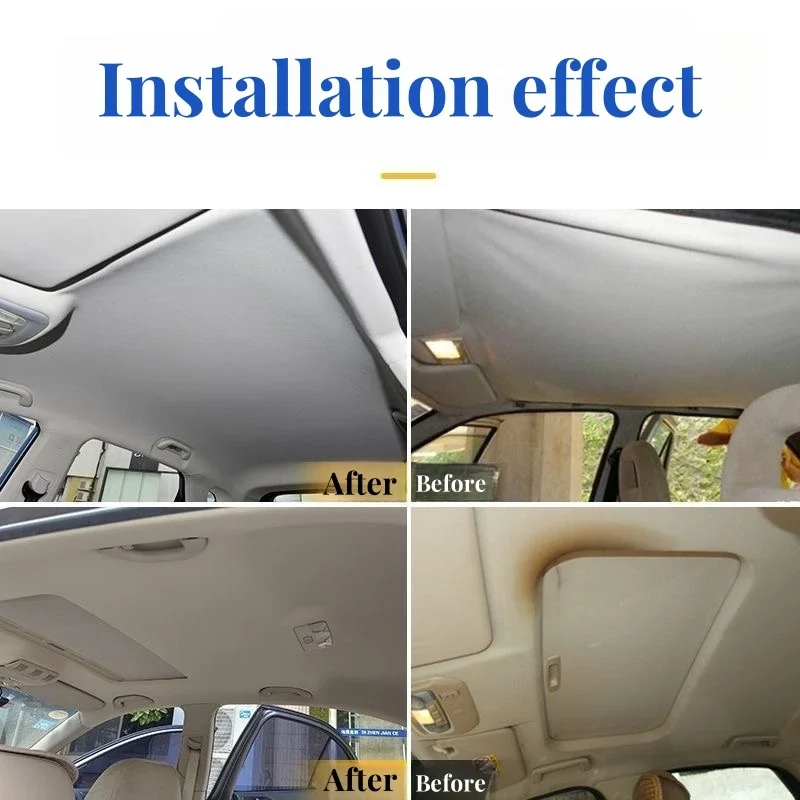5 Colors Mesh Headliner Fabric with Foam Backing Car Upholstery Replacement Material Automotive Roof Cloth Interior DIY Repair