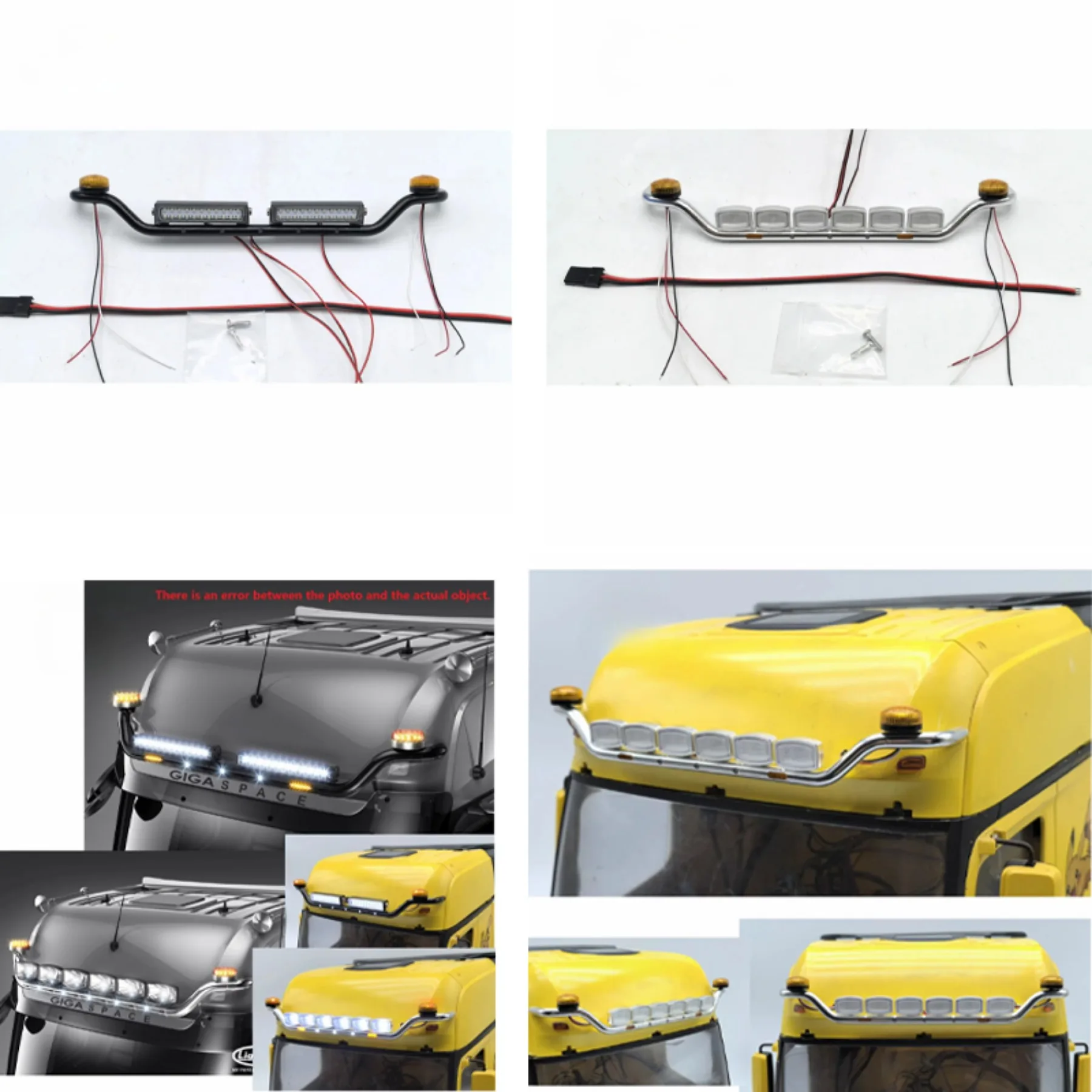 

Для 1/14 Tamiya 56348 3363 1851 56335 1/14 Потолочный светильник с солнцезащитным козырьком Радиоуправляемый грузовик Mercedes-Benz Actros DIY Part