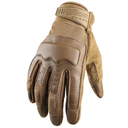 Outdoor Tactical Gloves Men Wear-resistant Special Forces Leather Breathable Touch Screen Anti-slip Fitness Cycling Gloves