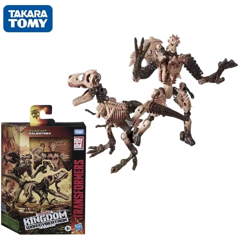 En stock: Figuras de acción de anime Transformers War for Cybertron Trilogy: Kingdom WFC-K7 Paleotrex, juguete coleccionable, regalo, adorno.