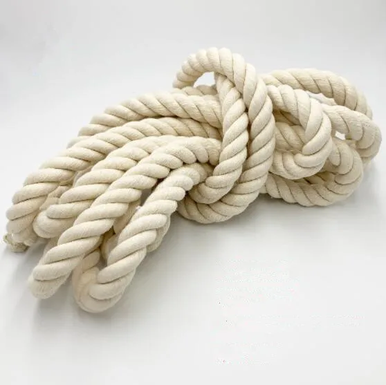 1KG White Three Twisted Cotton Rope 5mm/6mm/7mm/8mm/9mm/10mm/12mm/15mm/18mm/20mm Handmade Craft Decoration Handbag