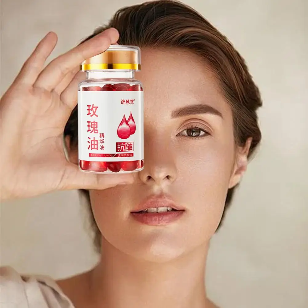 

Natural Rose Anti Aging Essence Oil For Face Serum Skincare Facial Moisturizing Whitening Remove Freckle Essential Oil V0N4