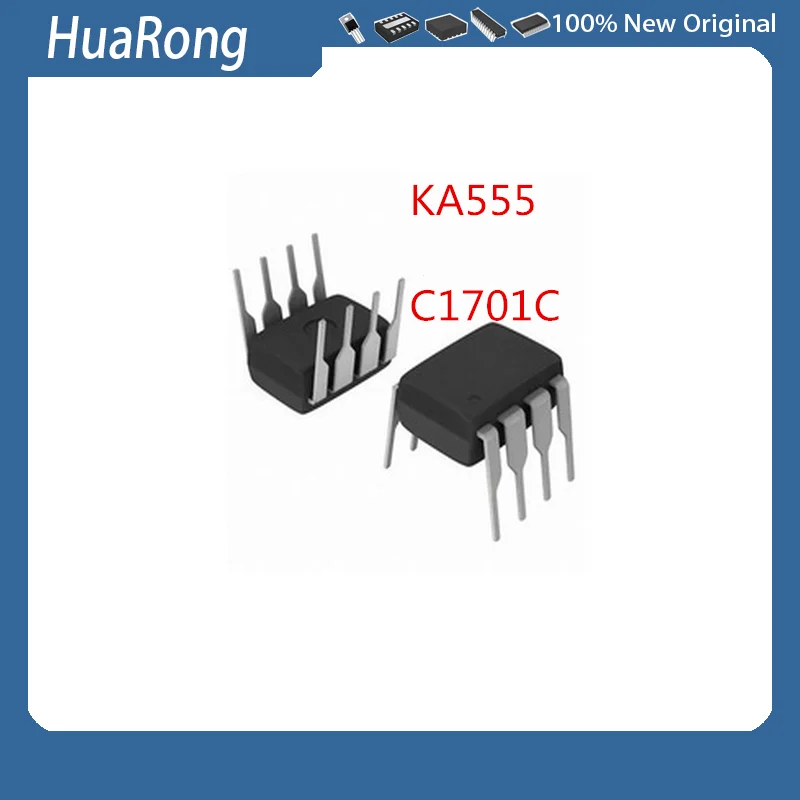 5 개/몫 KA555 C1701C UPC1701C DIP-8