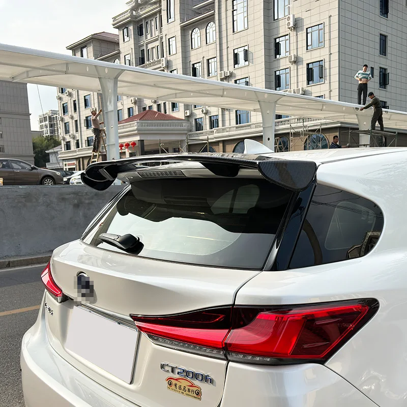 For Lexus CT200 CT200H 2011-2020 Year Hatchback Rear Window Roof Spoiler Wings ABS Plastic Carbon Black Body Kit Accessories