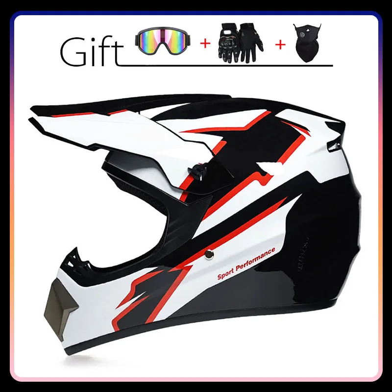 

DOT Adult Female Men Helmets Motocross Cross Downhill Casco Off Road Helmet Racing Classic Motorcycle Full Face Helm Dirt Bike