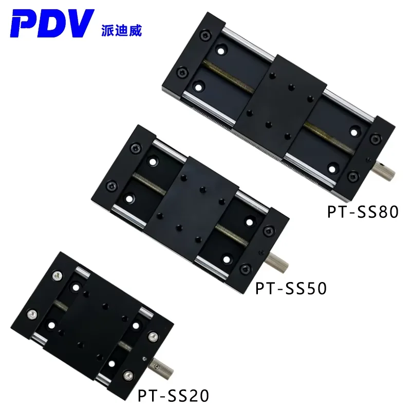 

PT-SS20 manual shift table self-locking stroke 20, 50, 80 mm