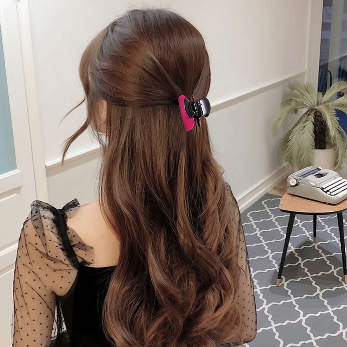 

Cherry Shape Clips Large Acrylic Hairpins Unique Fruit Design Non Slip Shower Hair Accessories Fashionable Headwear For Women